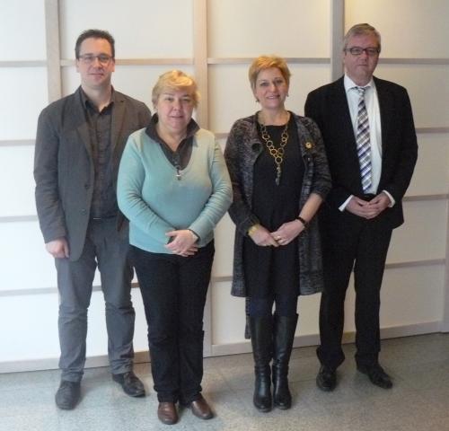 Raad van bestuur VRM - van links naar rechts: Duncan Braeckevelt, Myriam Van Vaerenbergh, Katia Segers, Joris Sels