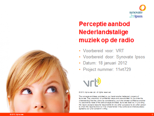Afbeelding: Perceptie aanbod Nederlandstalige muziek op de radio - informatie over het onderzoek